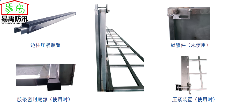 地铁出入口不锈钢提拉式挡水板