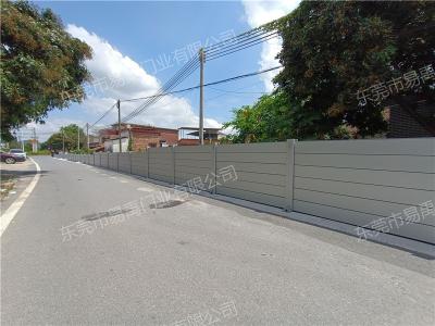 广东清远移动防洪墙安装完工